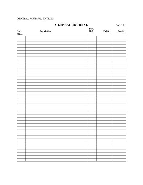 blank accounting journal entry form Epub