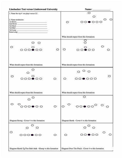 blank football offensive play sheet template Reader