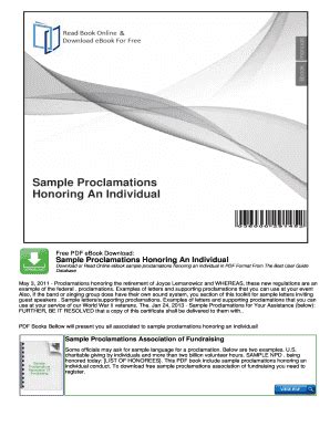 blank proclamation template Ebook Reader