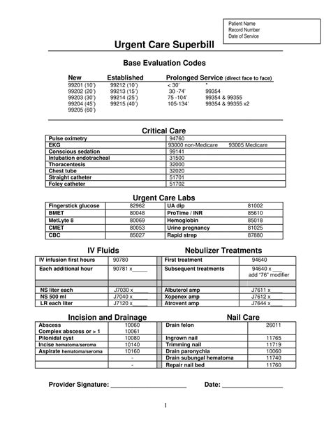 blank superbill templates Ebook Doc