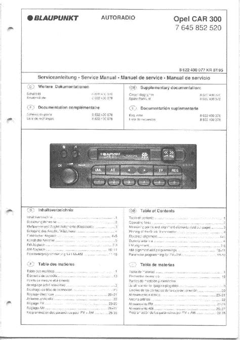 blaupunkt car 300 manual espanol Kindle Editon