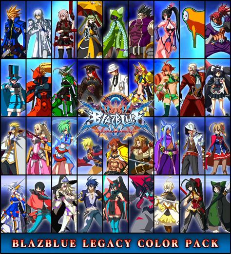 blazblue trans color palettes