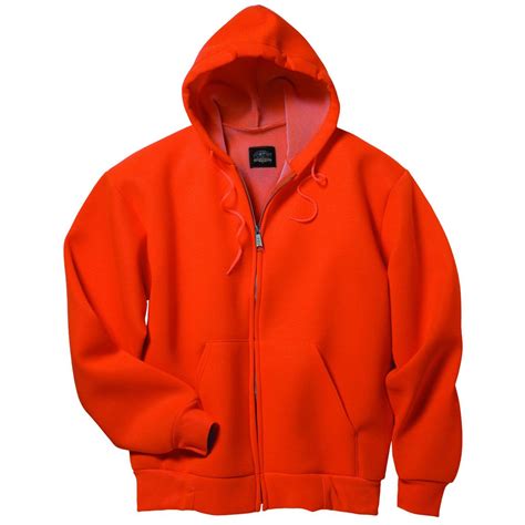 blaze orange hooded sweatshirt