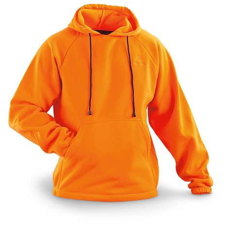 blaze orange sweatshirt