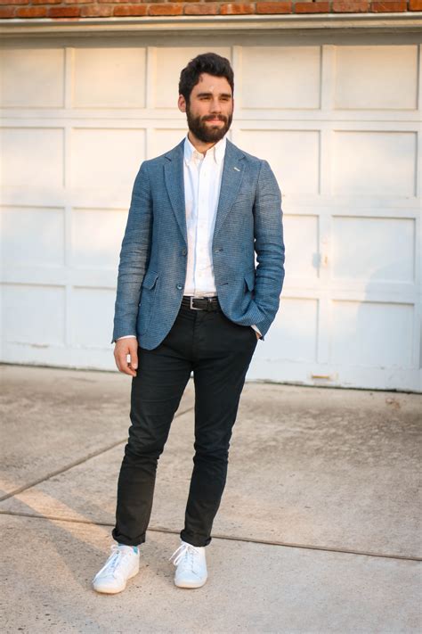 blazer with sneakers