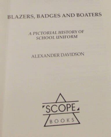 blazers badges and boaters a pictorial history of school uniform Reader