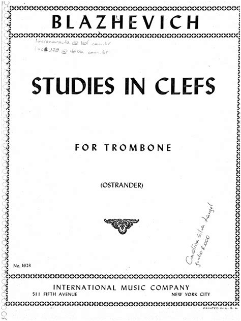 blazhevich_clef_studies_trombone Ebook Reader