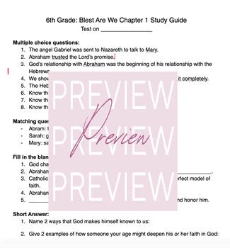 blessed are we chapter reviews PDF