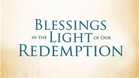 blessings in the light of our redemption Epub