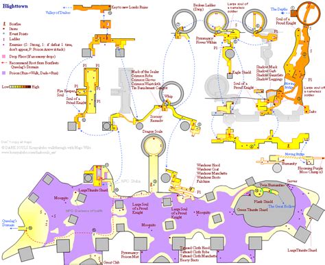 Blighttown Walkthrough Map