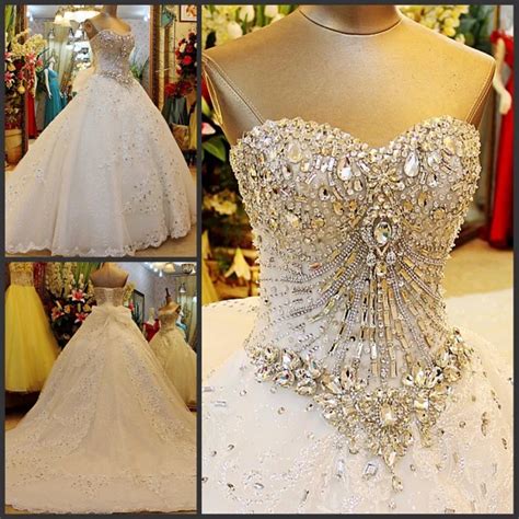 bling wedding dresses