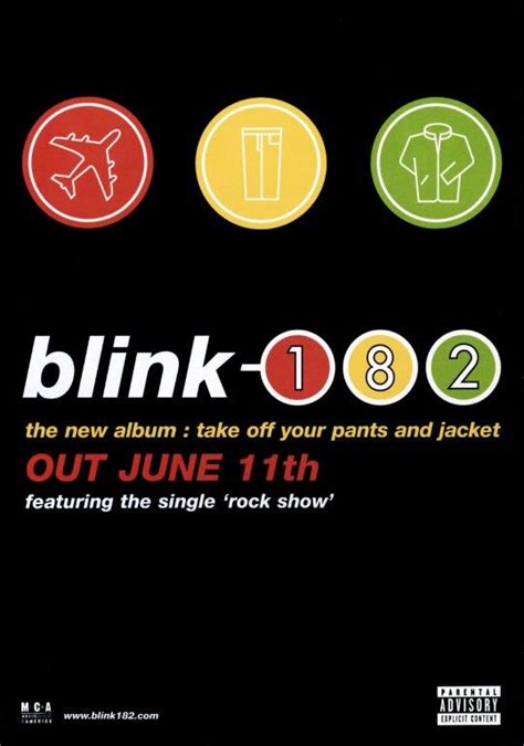blink 182 take off your pants and jacket Reader
