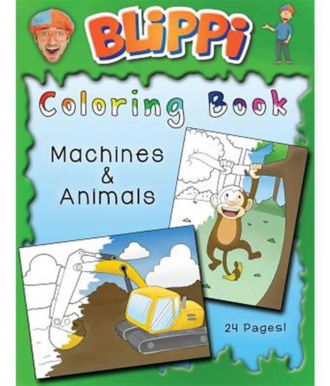 blippi coloring book animals machines Reader