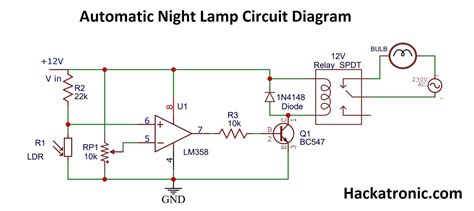 block diagram of automatic night lamp PDF