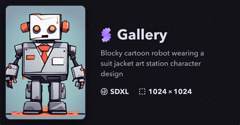 blocky robot wearing a suit drawing