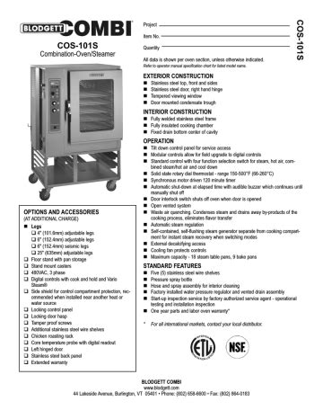 blodgett cos 101s ovens owners manual Doc