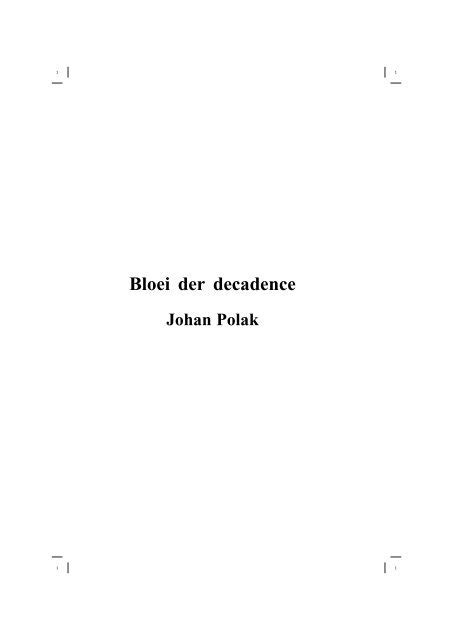 bloei der decadentie essays Epub