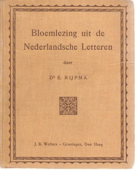 bloemlezing uit de nederlandsche letteren Doc