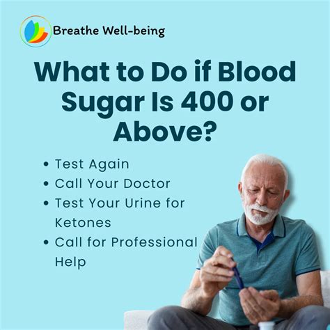 blood sugar over 400 what to do