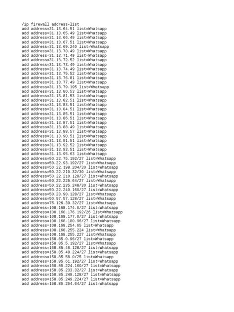 bloquear totalmente whatsapp mikrotik