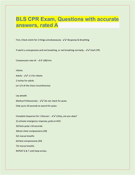 bls hcp test version a answers Ebook PDF