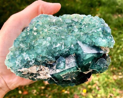 blue and green crystal