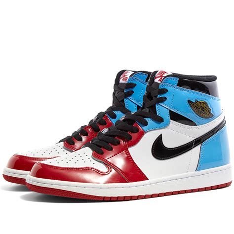 blue and white and red jordans