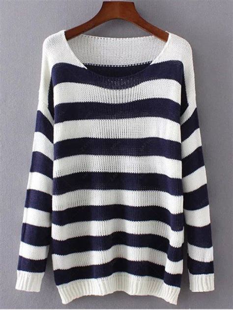 blue and white sweater