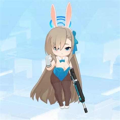 blue archive bunny girl