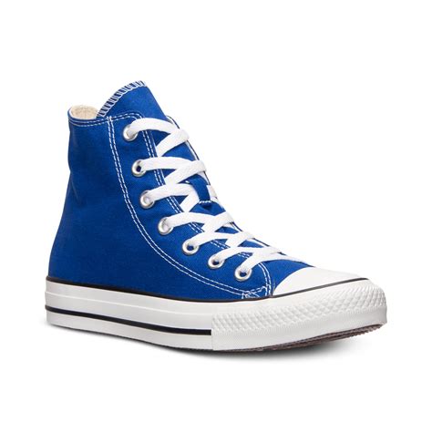 blue converse shoes