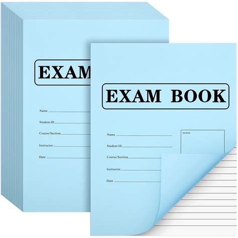 blue exam book