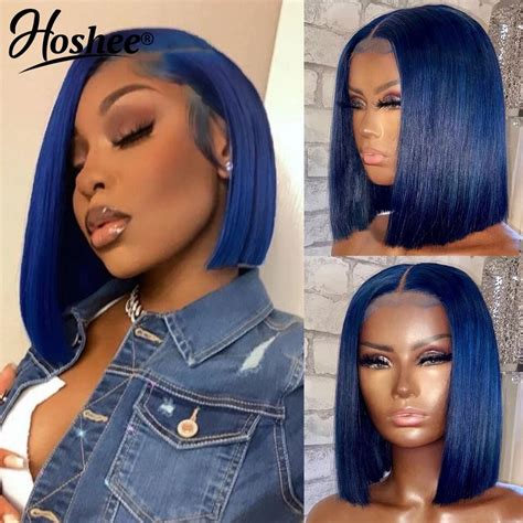 blue lace wig