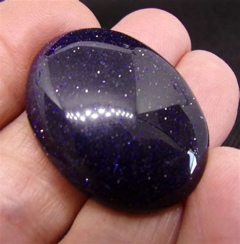 blue sparkly stone