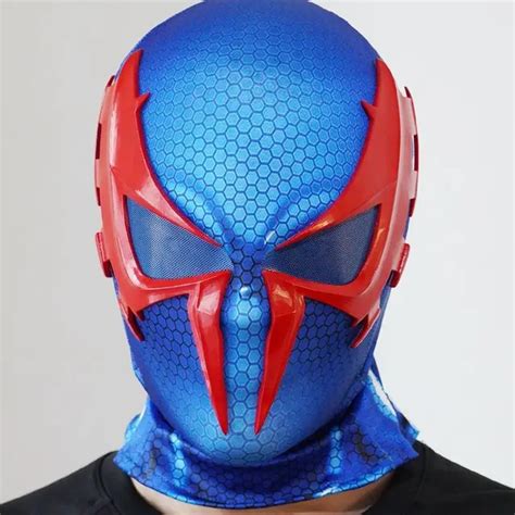 blue spider man mask