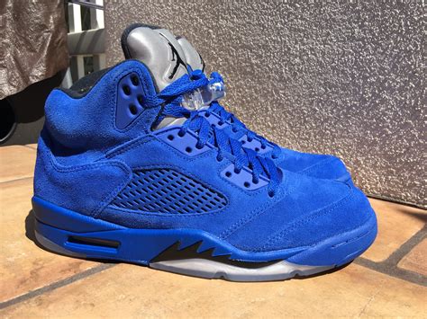 blue suede jordans