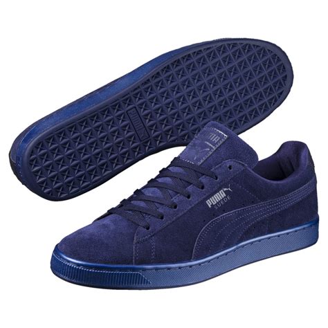 blue suede puma sneakers