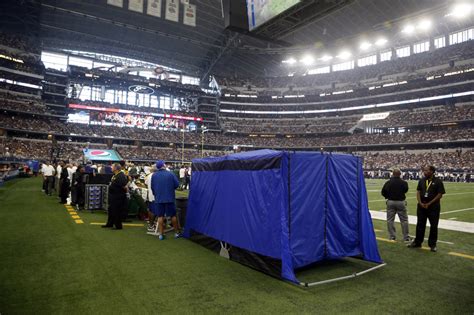 blue tent football