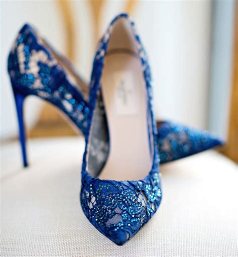 blue wedding shoes