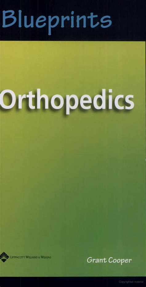 blueprints orthopedics pdf Epub