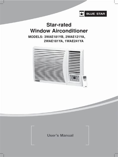 bluestar split ac user manual PDF