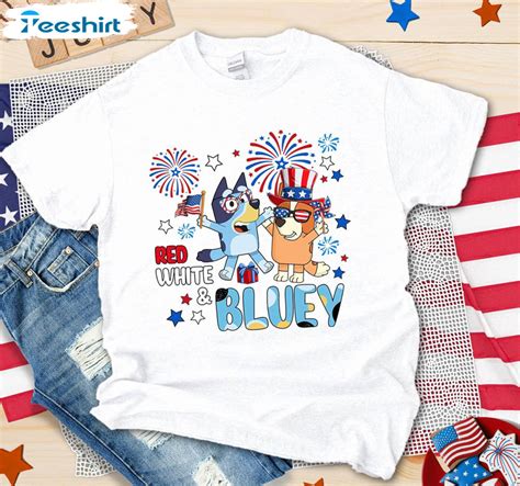 bluey 4th of july shirt