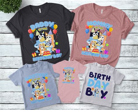 bluey birthday shirts