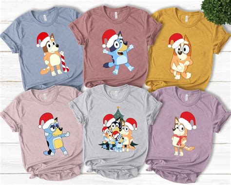 bluey christmas shirt