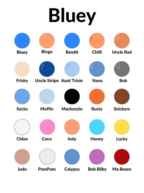 bluey colors