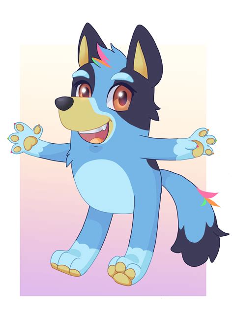 bluey fan art