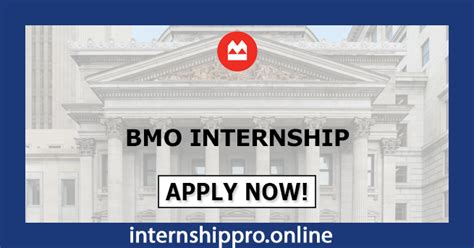 bmo summer internship