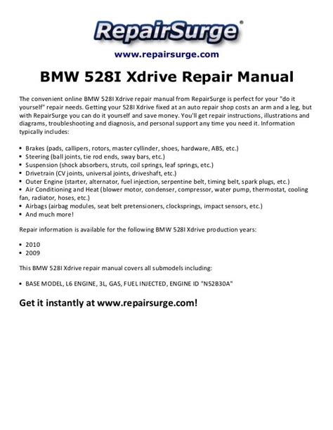 bmw 528i repair manual online Epub