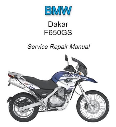 bmw f650gs service repair manual PDF