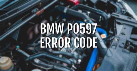 bmw fault code p0597 Kindle Editon