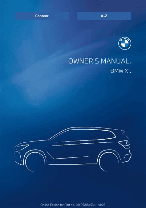 bmw x1 owners manual PDF